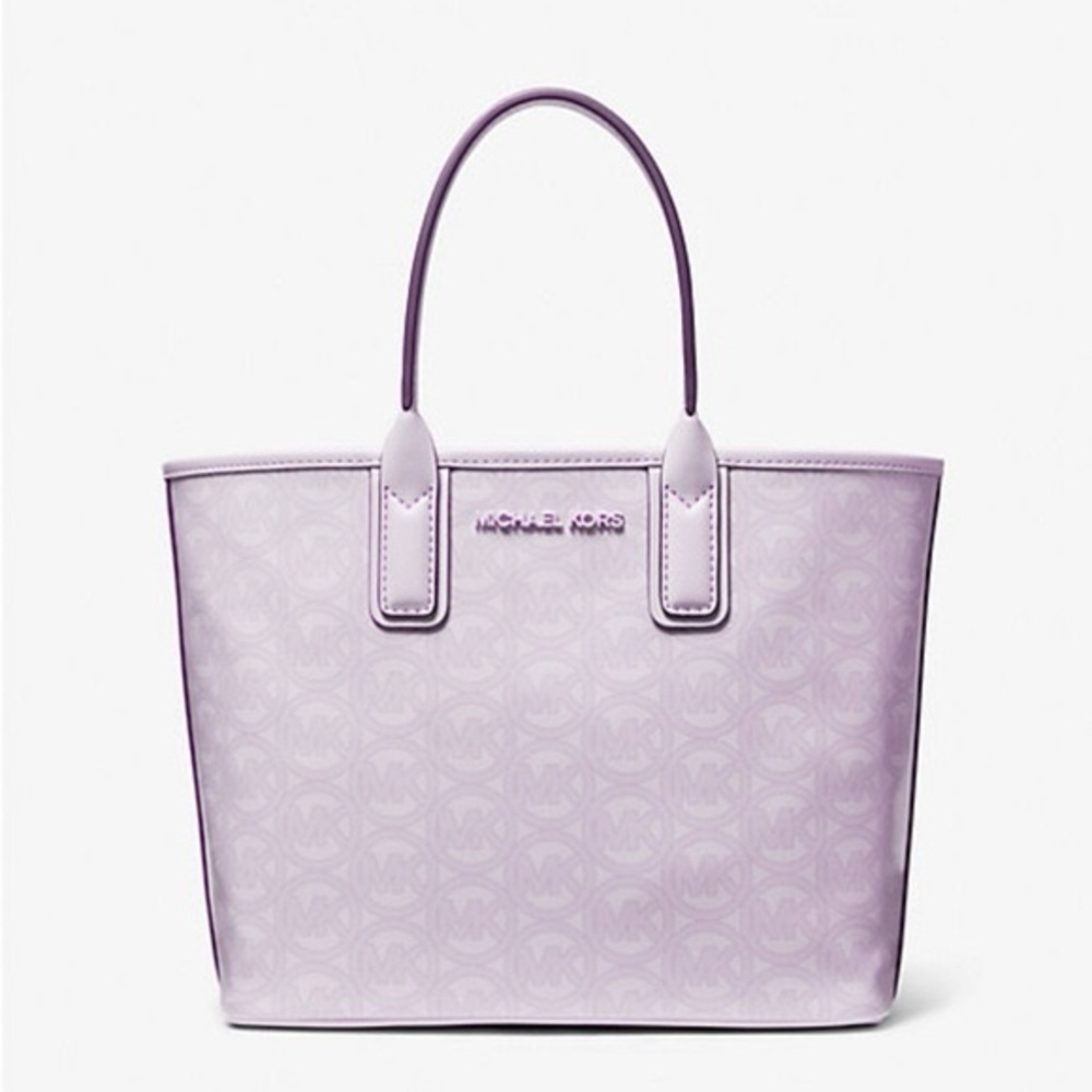 Michael Kors Purple Tote Bag with Signature Design